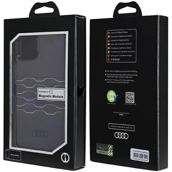 Audi MagSafe dėklas iPhone 15 Plus / 14 Plus – juodas