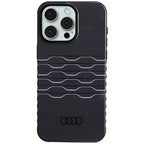 Audi MagSafe dėklas iPhone 15 Pro Max – juodas