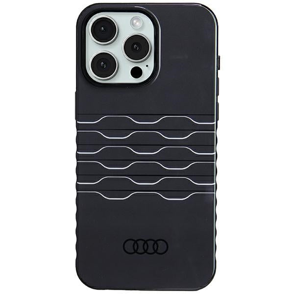 Audi MagSafe dėklas iPhone 15 Pro Max – juodas
