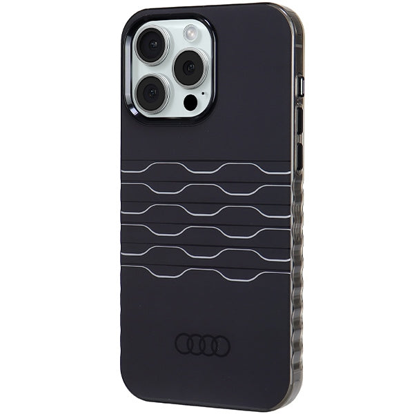 Audi MagSafe dėklas iPhone 15 Pro Max – juodas