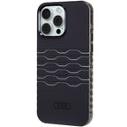 Audi MagSafe dėklas iPhone 15 Pro Max – juodas