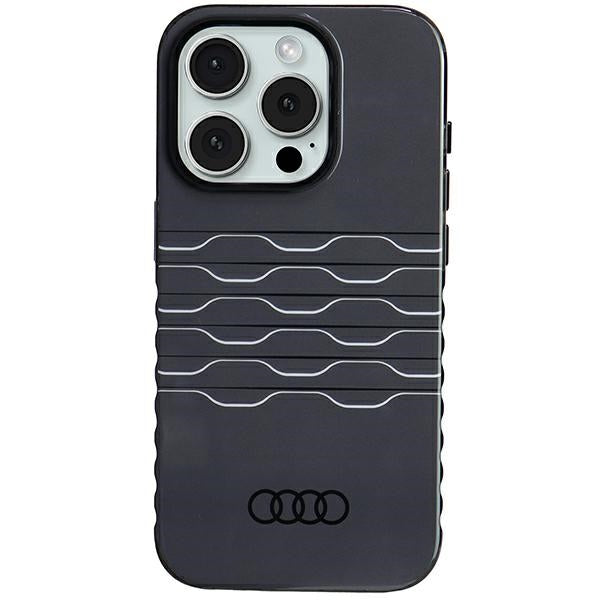 Audi IML MagSafe dėklas iPhone 15 Pro – juodas