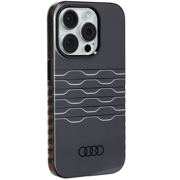 Audi IML MagSafe dėklas iPhone 15 Pro – juodas