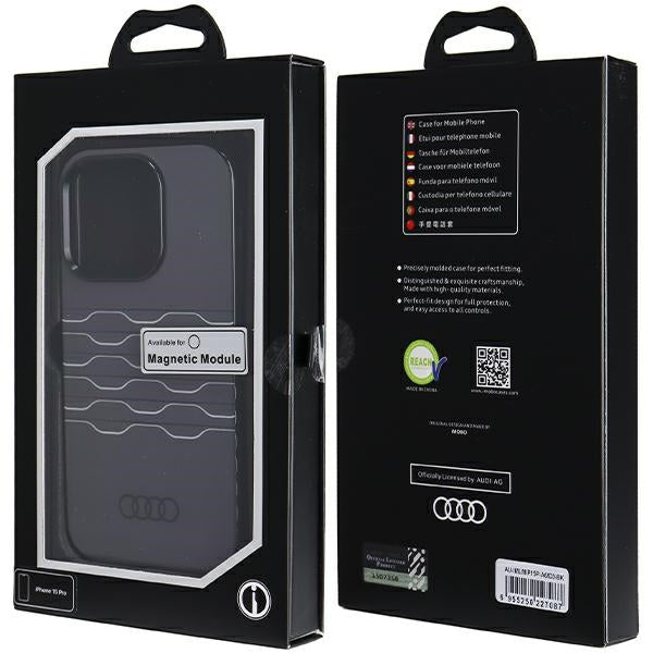 Audi IML MagSafe dėklas iPhone 15 Pro – juodas