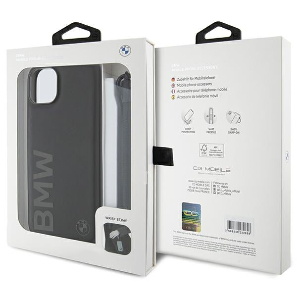 BMW odinis dėklas iPhone 15 Plus / 14 Plus – juodas -- iPhone 15 Plus