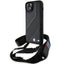 BMW M Edition Carbon Stripe & Strap dėklas iPhone 15 / 14 / 13 – juodas -- iPhone 15