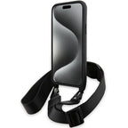 BMW M Edition Carbon Stripe & Strap dėklas iPhone 15 / 14 / 13 – juodas -- iPhone 15