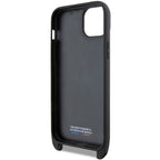 BMW M Edition Carbon Stripe & Strap dėklas iPhone 15 / 14 / 13 – juodas -- iPhone 15