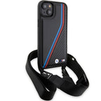 BMW M Carbon Tricolor dėklas iPhone 15/14/13 – juodas