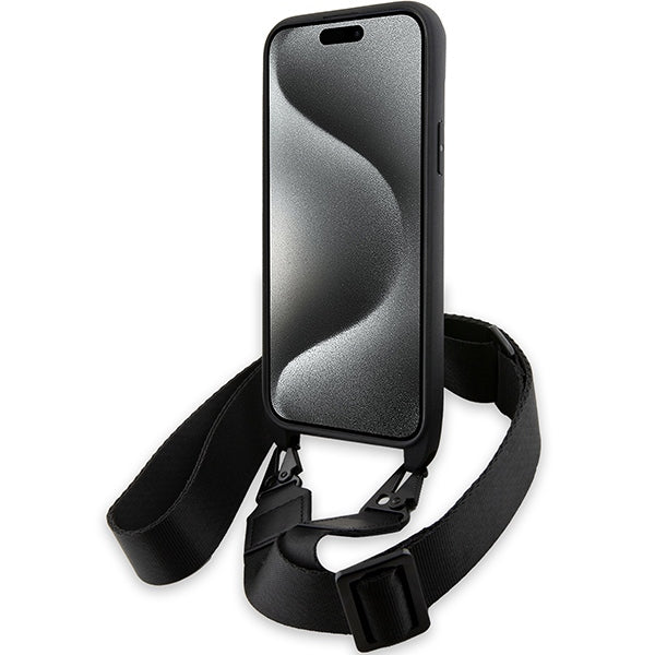 BMW M Carbon Tricolor dėklas iPhone 15/14/13 – juodas