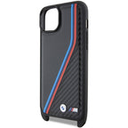 BMW M Carbon Tricolor dėklas iPhone 15/14/13 – juodas