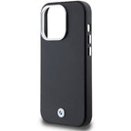 BMW Signature Wrapped Metal MagSafe dėklas iPhone 14 Pro - juodas