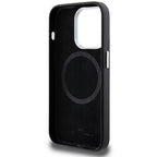 BMW Signature Wrapped Metal MagSafe dėklas iPhone 14 Pro - juodas