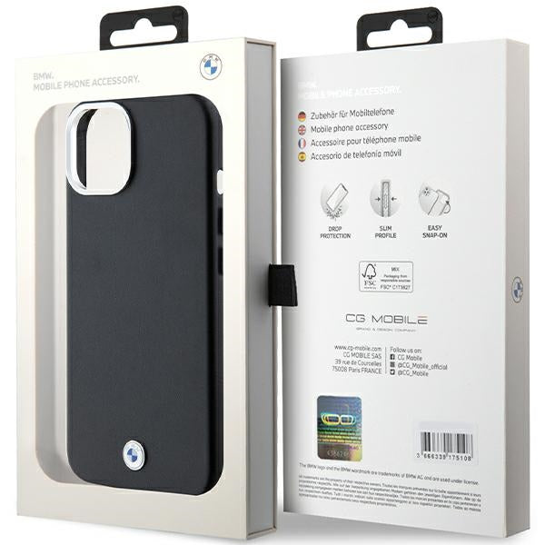 BMW MagSafe dėklas iPhone 14/15/13 6.1 – juodas