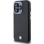 BMW Signature Wrapped Metal MagSafe dėklas iPhone 14 Pro Max – juodas
