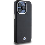 BMW Signature Wrapped Metal MagSafe dėklas iPhone 14 Pro Max – juodas