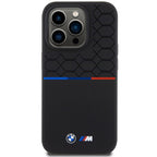 BMW M MagSafe silikoninis dėklas iPhone 15 Pro – juodas