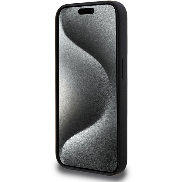BMW M MagSafe silikoninis dėklas iPhone 15 Pro – juodas