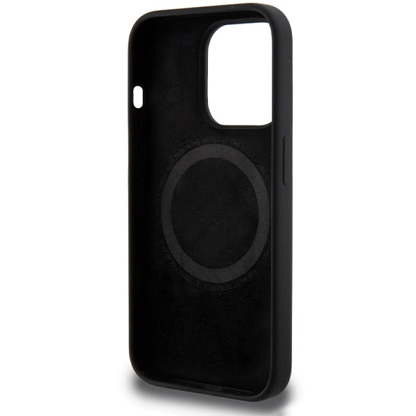 BMW M MagSafe silikoninis dėklas iPhone 15 Pro – juodas
