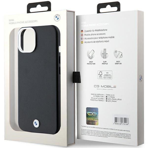 BMW MagSafe dėklas iPhone 15/14/13 – juodas