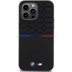 BMW M silikoninis MagSafe dėklas iPhone 15 Pro Max – juodas