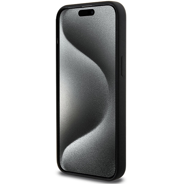 BMW M silikoninis MagSafe dėklas iPhone 15 Pro Max – juodas