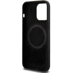 BMW M silikoninis MagSafe dėklas iPhone 15 Pro Max – juodas
