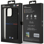 BMW M silikoninis MagSafe dėklas iPhone 15 Pro Max – juodas