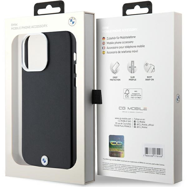 BMW MagSafe dėklas iPhone 15 Pro Max – juodas