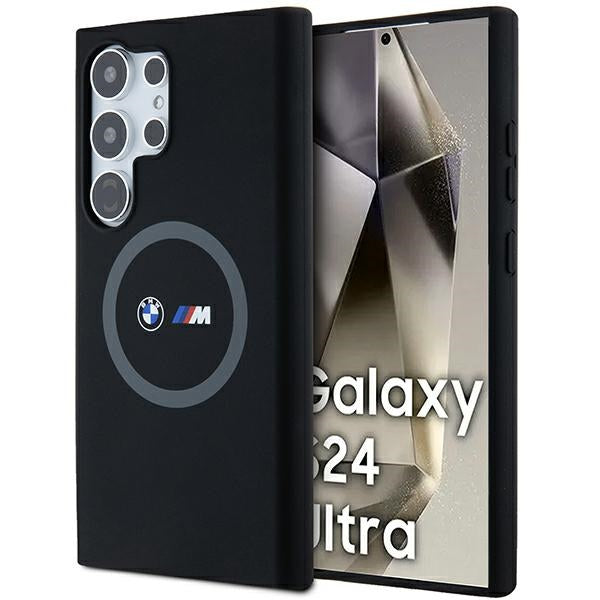 BMW silikoninis MagSafe dėklas Galaxy S24 Ultra – juodas