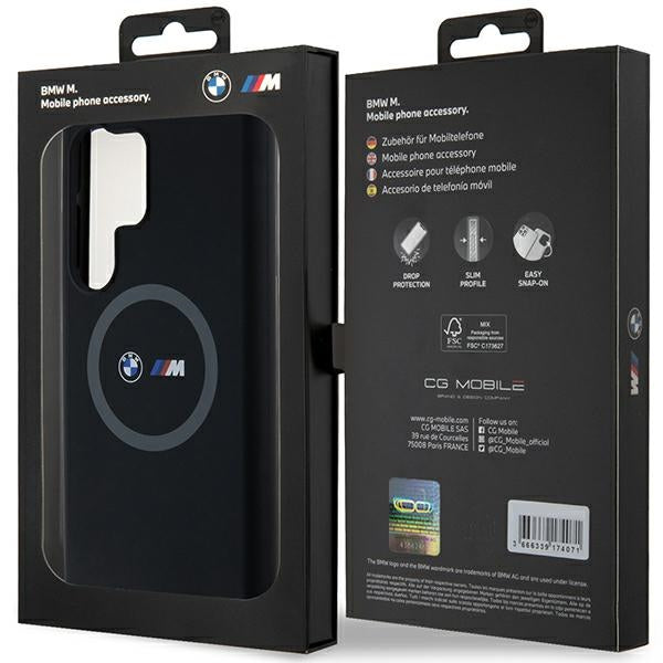 BMW silikoninis MagSafe dėklas Galaxy S24 Ultra – juodas