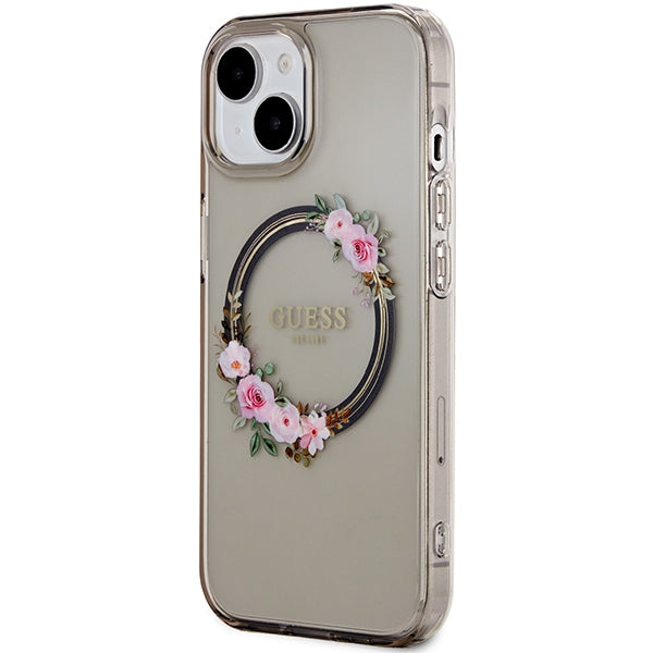 Guess MagSafe dėklas iPhone 15/14/13 6.1 – juodas