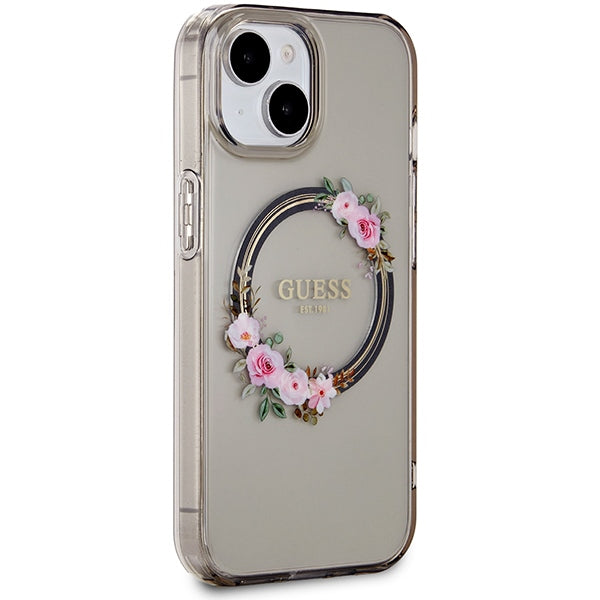 Guess MagSafe dėklas iPhone 15/14/13 6.1 – juodas