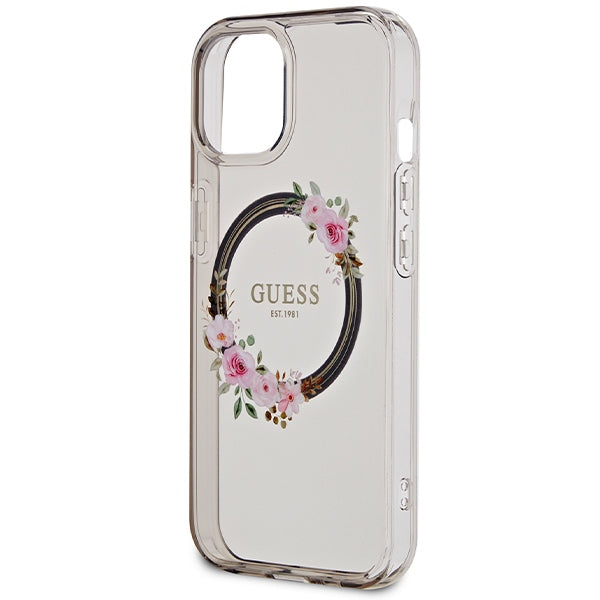 Guess MagSafe dėklas iPhone 15/14/13 6.1 – juodas