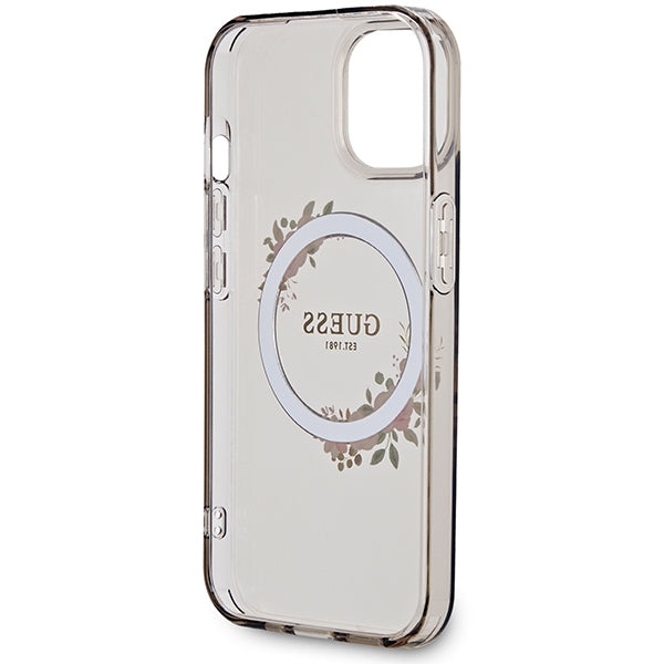 Guess MagSafe dėklas iPhone 15/14/13 6.1 – juodas
