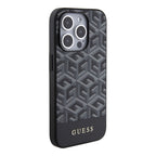 Guess GCube Stripes MagSafe dėklas iPhone 15 Pro Max – juodas -- iPhone 15 Pro Max