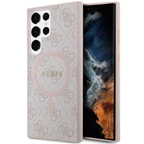 Guess 4G MagSafe dėklas Galaxy S24 Ultra – rudas