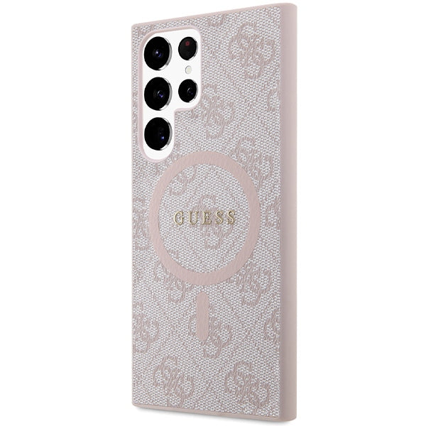 Guess 4G MagSafe dėklas Galaxy S24 Ultra – rudas