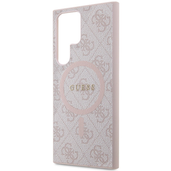 Guess 4G MagSafe dėklas Galaxy S24 Ultra – rudas
