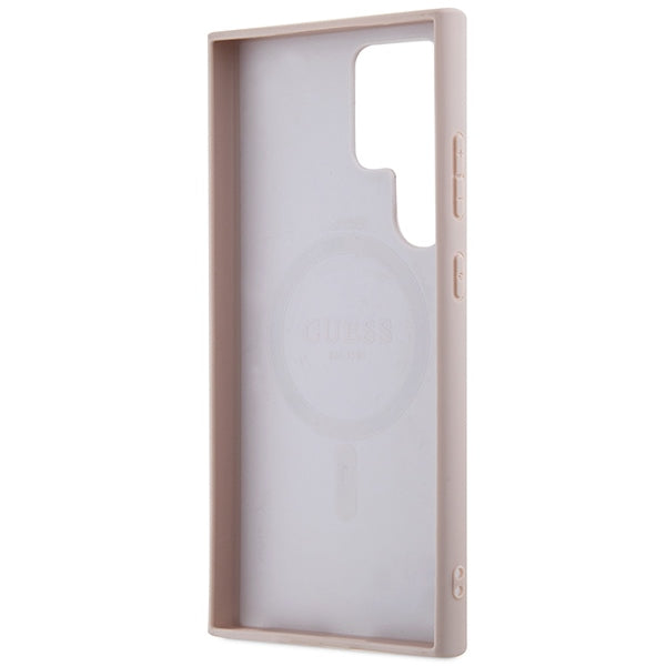 Guess 4G MagSafe dėklas Galaxy S24 Ultra – rudas