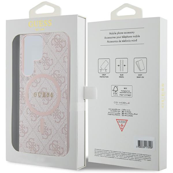 Guess 4G MagSafe dėklas Galaxy S24 Ultra – rudas