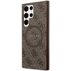 Guess 4G MagSafe dėklas Samsung Galaxy S24 Ultra – rudas