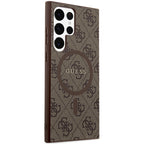 Guess 4G MagSafe dėklas Samsung Galaxy S24 Ultra – rudas