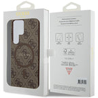 Guess 4G MagSafe dėklas Samsung Galaxy S24 Ultra – rudas