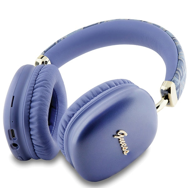 Guess GCube Metallic Script Logo Ausiniukai - Violetinė -- Headphones
