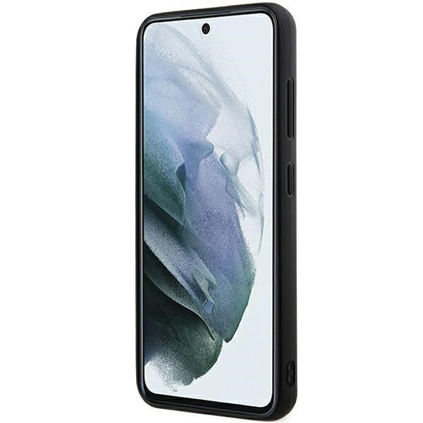 Karl Lagerfeld 3D Rubber Glitter dėklas Galaxy S23 – juodas