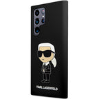 Karl Lagerfeld silikoninis dėklas Galaxy S24 Ultra – juodas