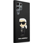 Karl Lagerfeld silikoninis dėklas Galaxy S24 Ultra – juodas