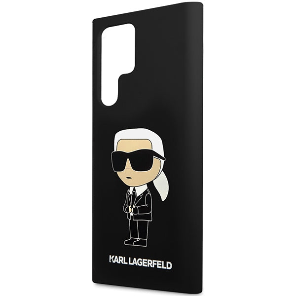 Karl Lagerfeld silikoninis dėklas Galaxy S24 Ultra – juodas