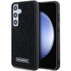 Karl Lagerfeld blizgus dėklas Samsung Galaxy S24+ – juodas